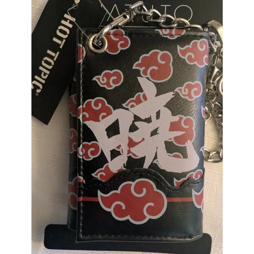 Naruto Shippuden Akatsuki Trifold Black & Red Wallet